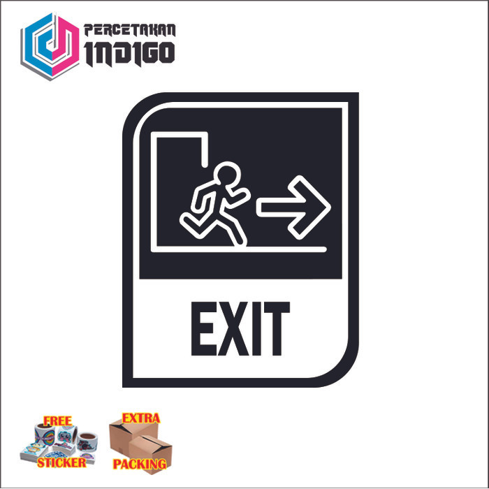 

Promo sign papan akrilik acrylic exit type c Elegan