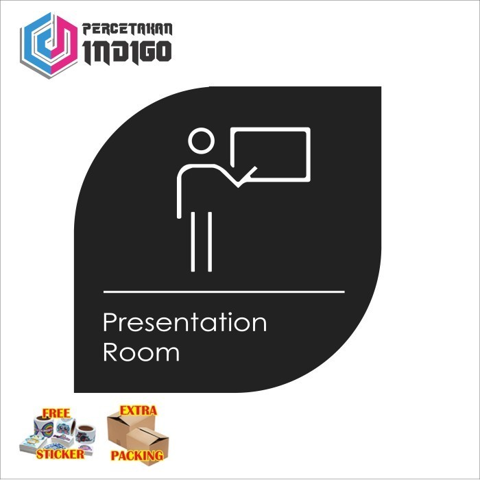 

Murah sign papan akrilik acrylic presentation room Keren