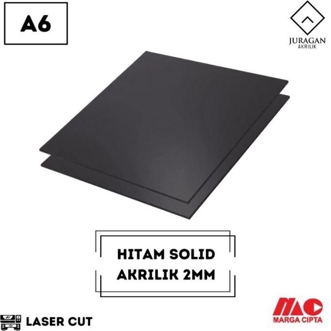 

READY Akrilik Hitam (solid) A6 2mm Marga Cipta