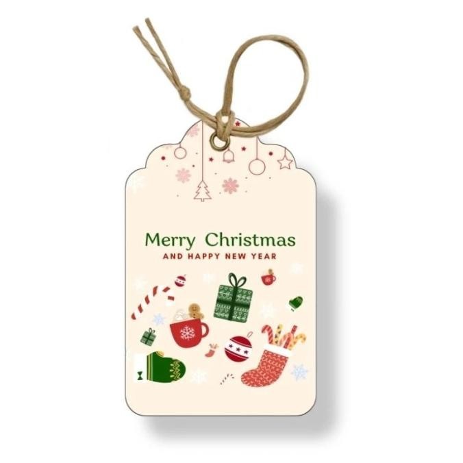 

Ready [Isi 50Pcs] Hangtag Natal / Hangtag Cristmas / Hang Tag Baju