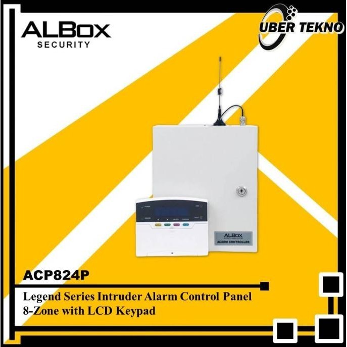Security Alarm Control Panel 8 Zone (PTSN) Albox ACP824P
