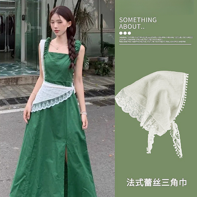 Women's Lace Triangular Binder Belt Skirt/Waist-Closing Artifact Silk Scarf Waist Seal/Dress