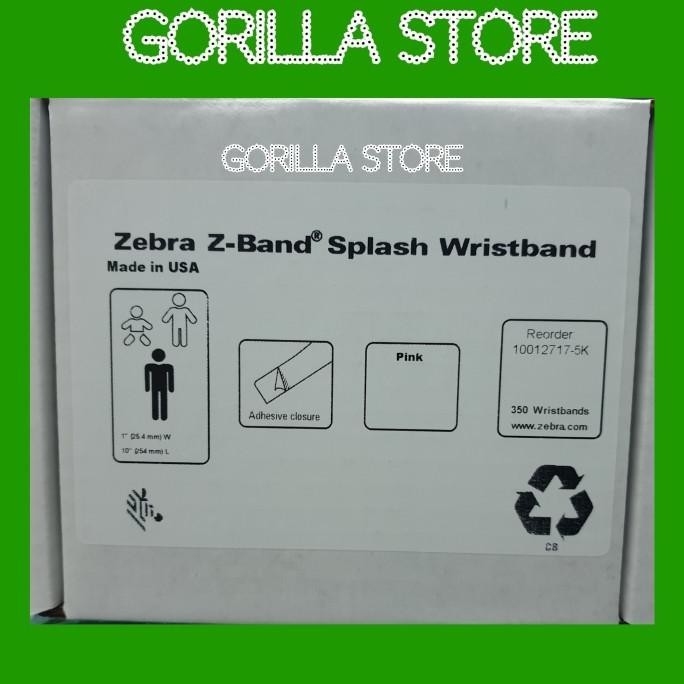 Zebra Wristband Cartridge - Gelang Pasien (1 Catridge)