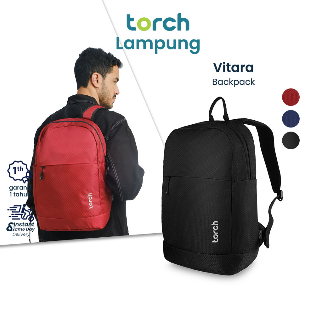 TORCH Vitara Tas Ransel Tas Ransel Laptop Daypack Simple Pria Wanita Flexible Traveler