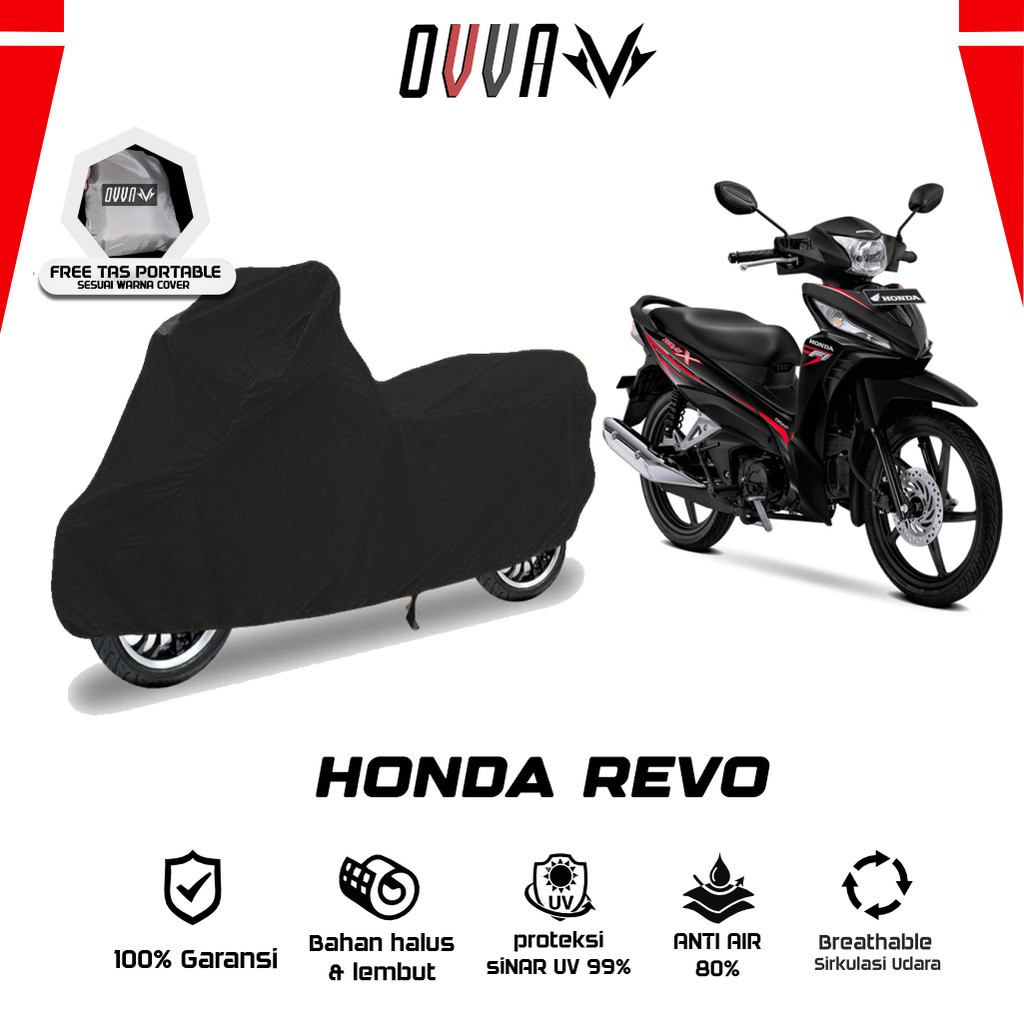 Cover Motor Revo / Sarung Motor Honda Revo / Selimut Honda Revo / Pelindung Motor Revo