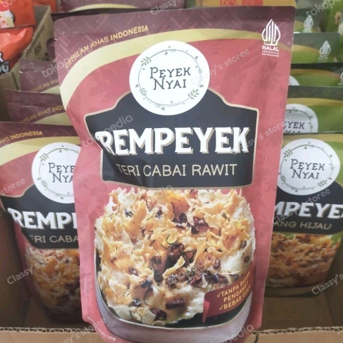 

peyeknyai rempeyek teri cabe rawit 120 gr/rempeyek A9