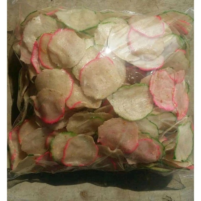 

LEGEND 1KG Krupuk bawang upil krupuk goreng pasir mentah krecek rasa A9