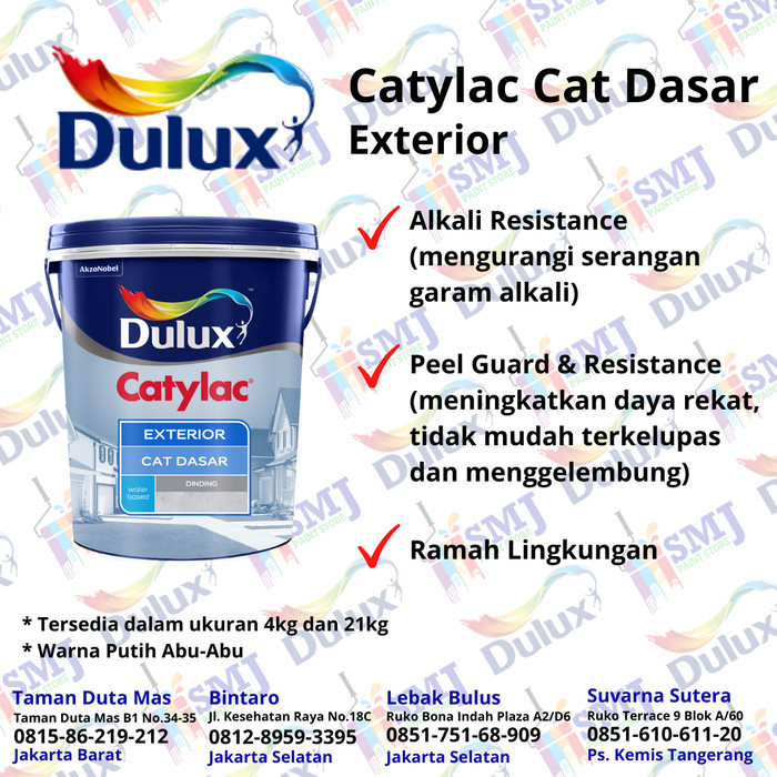 Dulux Catylac Cat Dasar (SEALER / PRIMER) Exterior 21KG