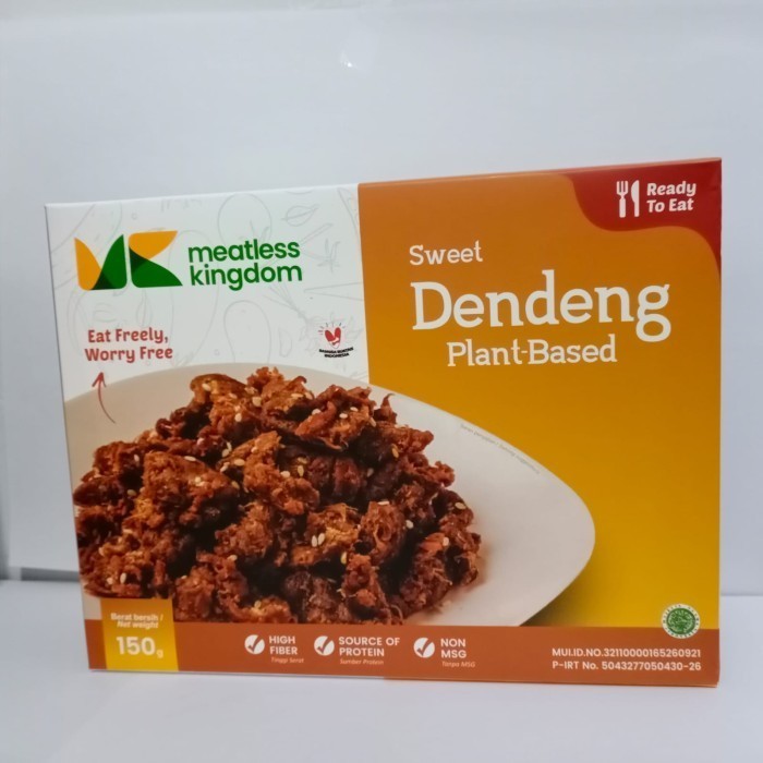 

MEATLESS KINGDOM - SWEET DENDENG PLANT BASED 150GR NEEW A9