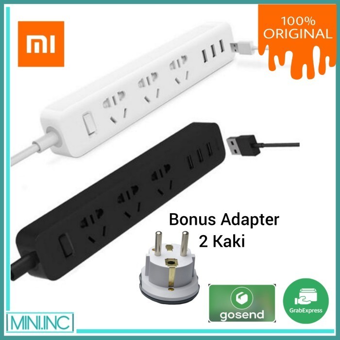 Terminal/Colokan/Sambungan Listrik + 3 Usb Port Charger Xiaomi Origina