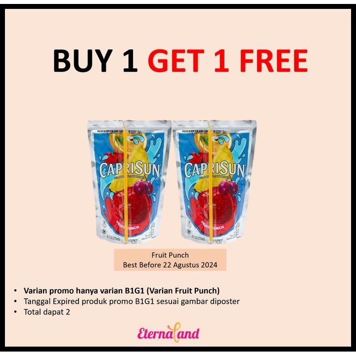

Capri Sun Drinks - Minuman Caprisun Impor Usa
