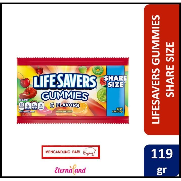 

Lifesavers Gummies Candy - Permen Kenyal Impo Usa (Non Halal)