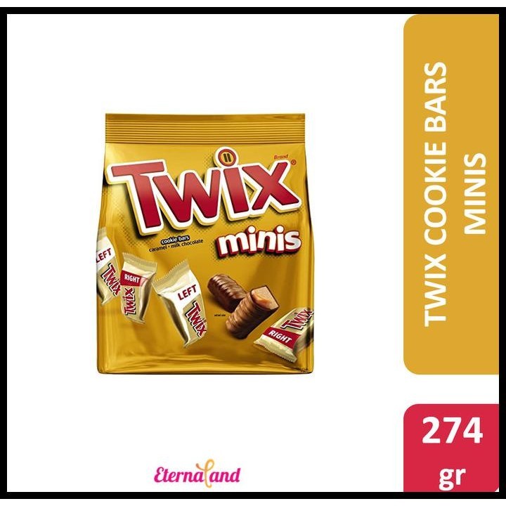 

Twix Cookie Bars Fun Size - Cokelat Karamel Impor