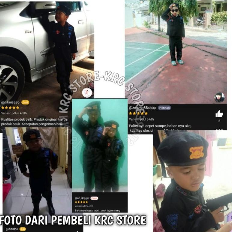 GB29 Baju Profesi Anak PDL BRIMOB TERMURAH / Baju Brimob Anak / KOSTUM ANAK BRIMOB CILIK / BAJU KARN