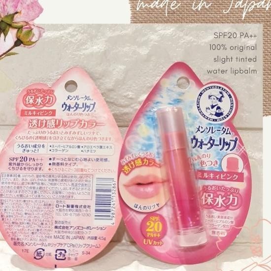 Rohto Mentholatum Water Lip Balm Made In Japan Lky Pink