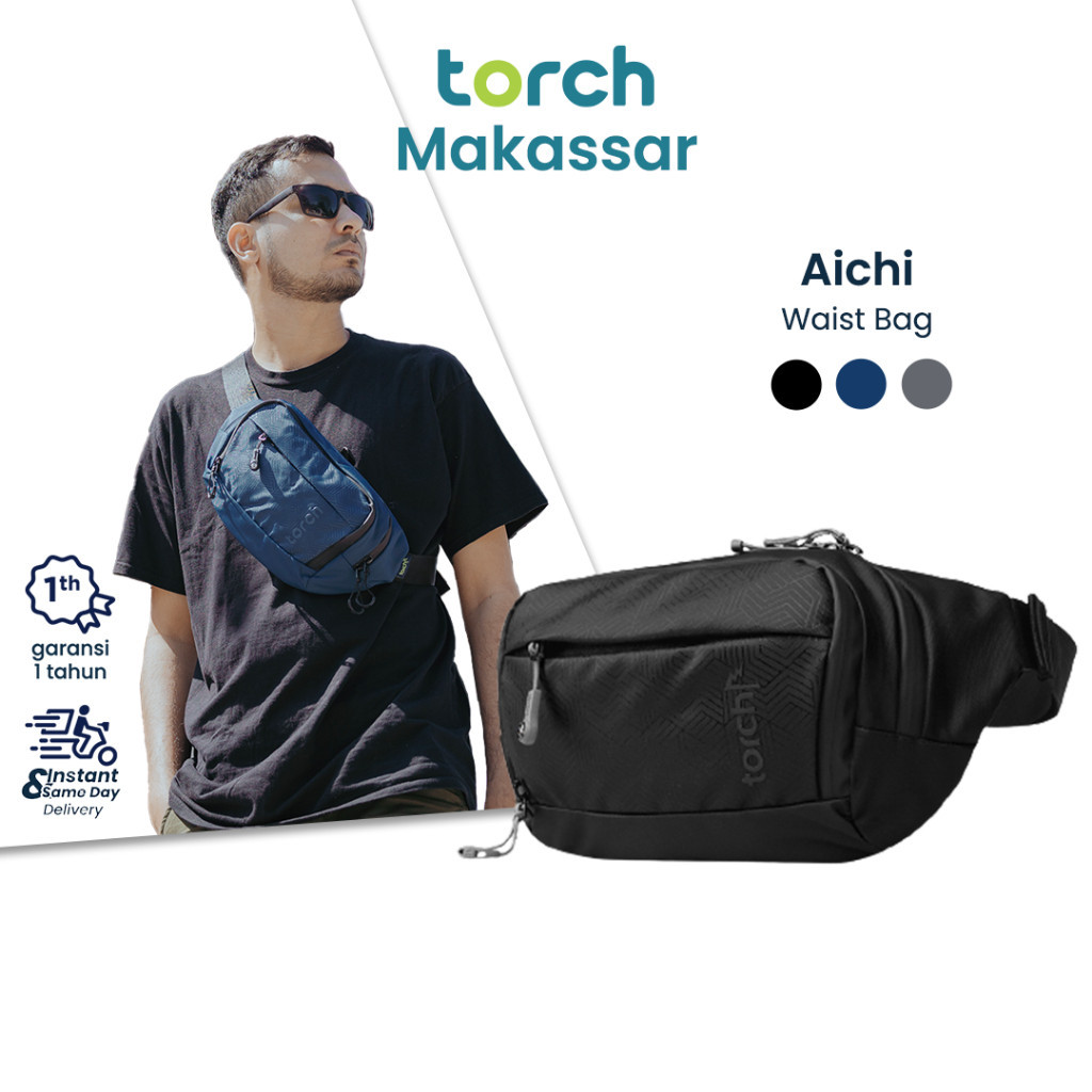 TORCH Aichi Tas Pinggang Waist Bag Tas Selempang Sling Bag Anti Air