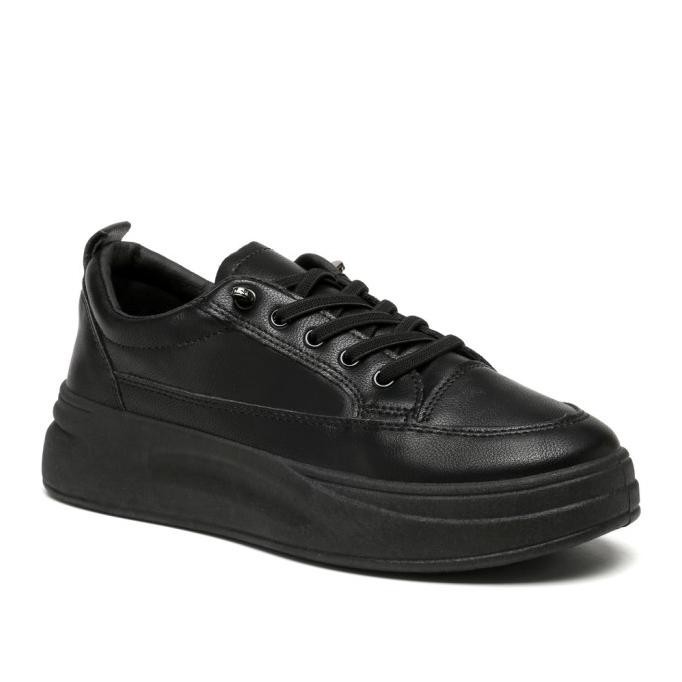 Sepatu Sneakers Kets Putih Hitam Wanita Sport Shoes Kasual PVN Soodam  PS