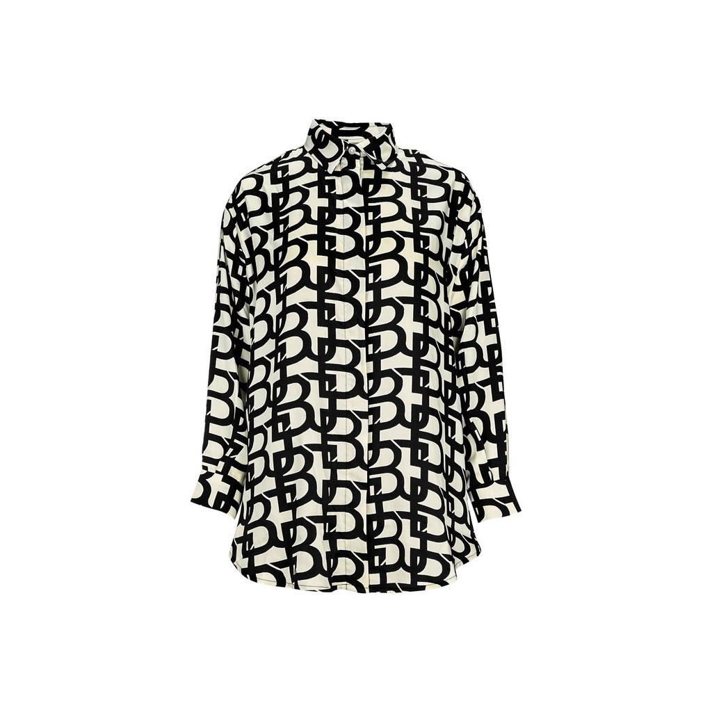 Benang Jarum - Nata Oversized Shirt - Monogram Black
