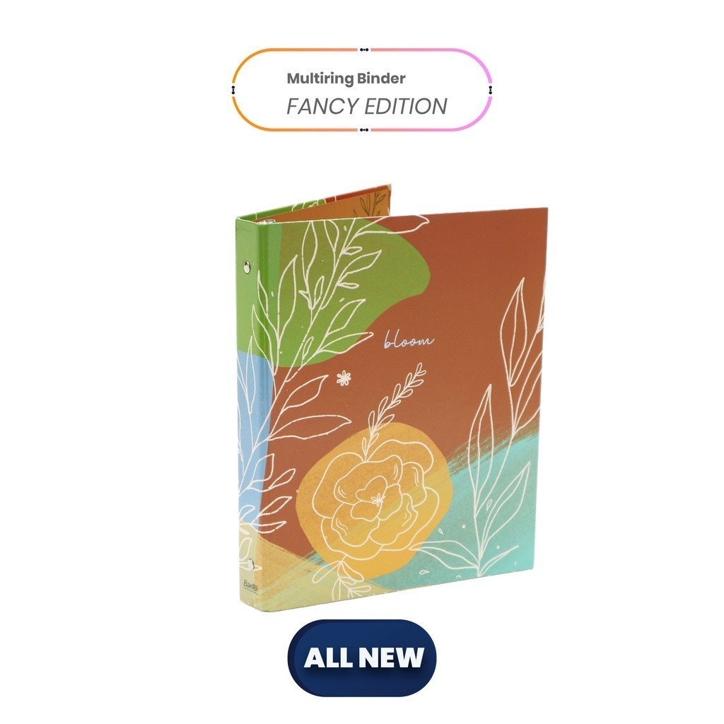

[Pelangi Stationery] Bantex Binder B5 25mm 26 Ring Fancy Bloom 1328 53