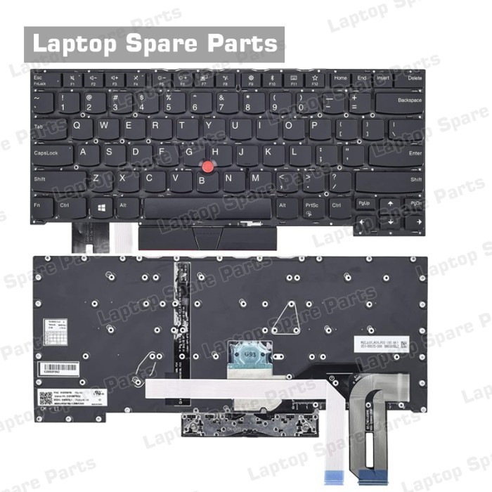 KEYBOARD LENOVO THINKPAD T490S T495 T495S ~ WITH POINTER