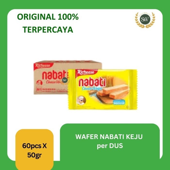 

SPECIAL Richeese Nabati Wafer Keju PER DUS ISI 60 PCS