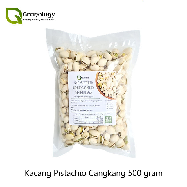 

TERJAMIN Kacang Pistachio Oven Dalam Cangkang (500 gram) by Granology