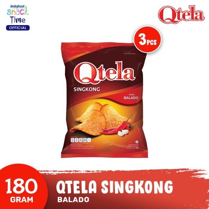 

GRATIS ONGKIR Qtela Singkong Balado 180 Gr - 3 Pcs