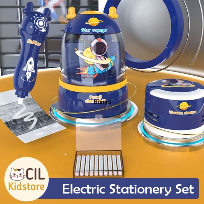 

Electric Stationery Set/ Rautan Penghapus Vacuum Elektrik set