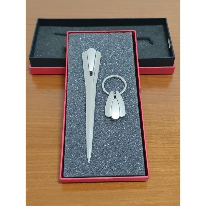

Pembuka Surat Stainless / Gift set Letter Opener w/ key chain 991