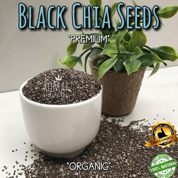 

ORGANIC BLACK CHIA SEEDS PREMIUM 500 gr | Organic Chia Seed 500gr