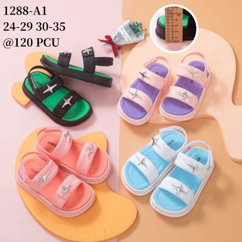 Sandal Tali Gunung Anak Perempuan Jelly Karet Import Tali Perekat 1288