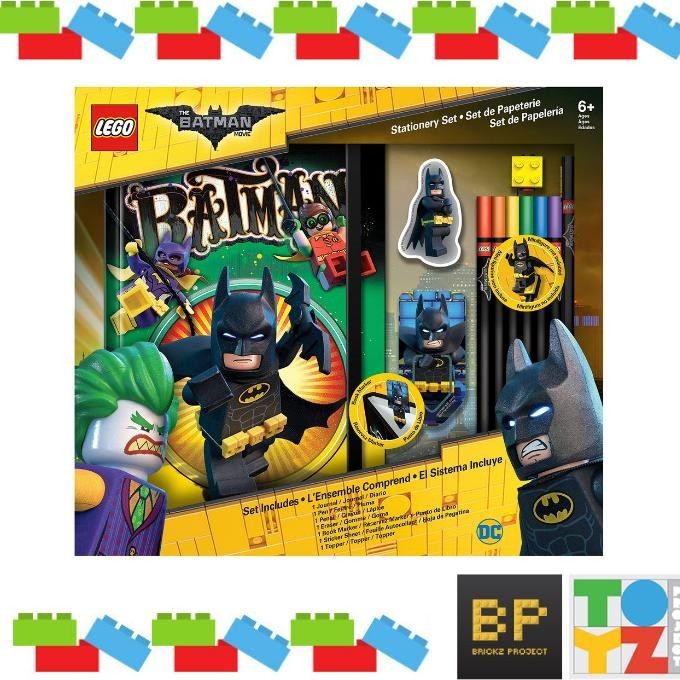 

LEGO LG51749 Batman Movie Stationery set 12 Pieces book pencil eraser