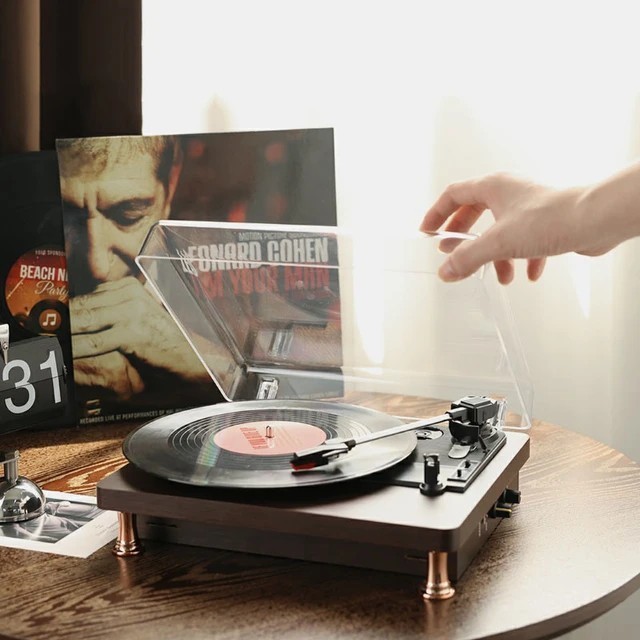 Helios Twigs.Id Vinyl Record Player Turntable Bluetooth Vintage Retro