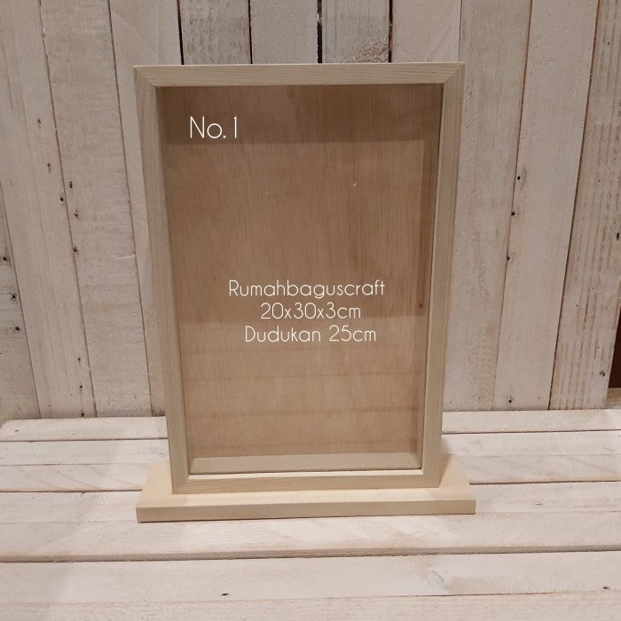 

Ready Frame Bingkai Pigura 3D Kayu Pinus Buat Mahar Dan Scrapbook