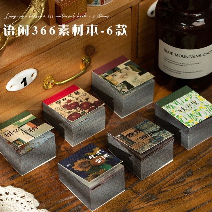 

Ready [Lbs] 365 Lembar Mini Paper Kertas Motif Vintage Utk Scrapbook Journal