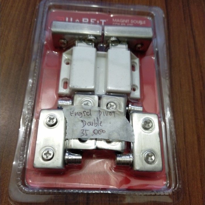 ENGSEL PIVOT KACA PINTU 2 PINTU HARFIT (DOUBLE)