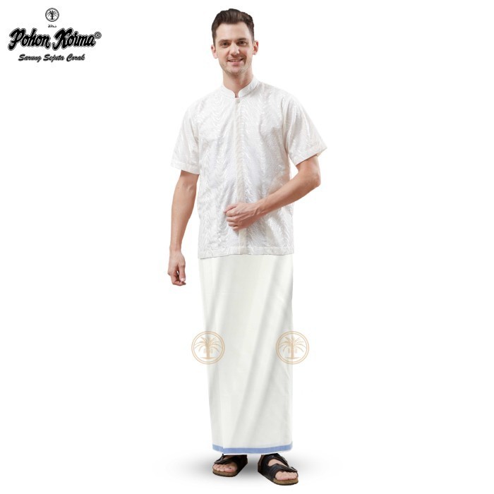 Sarung Pohon Korma Classic Putih