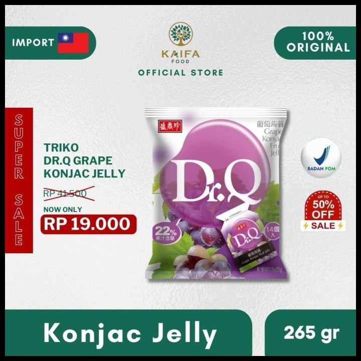 

Konjac Fruit Jelly Dr. Q / Jelly Konjac Rasa Buah 265 Gr