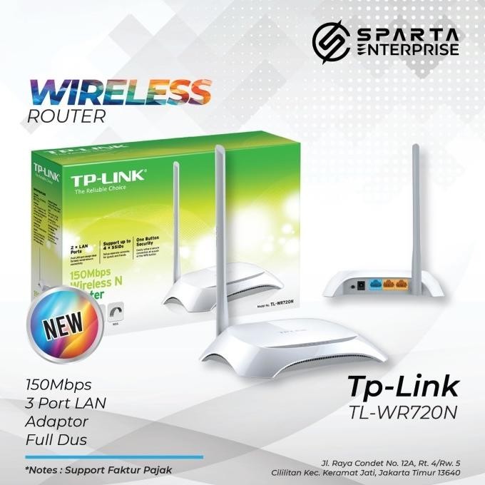 PROMO TP-LINK WIRELESS ROUTER TL-WR720N 2807T