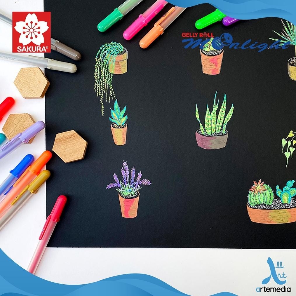 

fh-46 Sakura Gelly Roll Moonlight Color Set Gel Pen Bolpen Terlaris