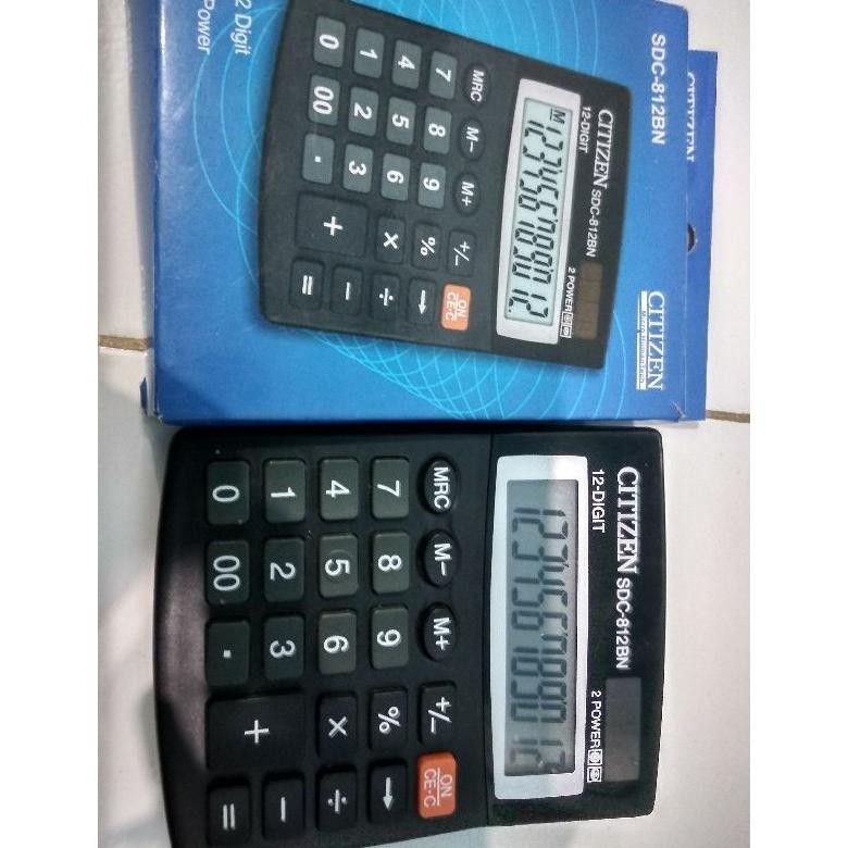 

RHH-1823 TERMURAH!!! Kalkulator Citizen SDC-812BN 12 Digit / 2 Power / Kalkulator CT 812BN Berkualitas