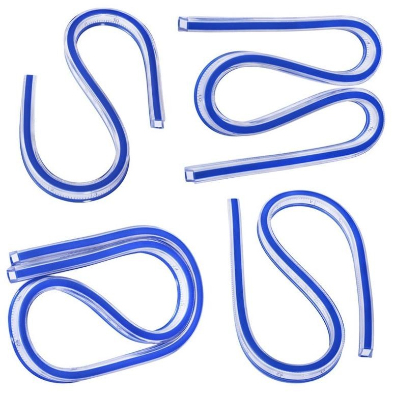

uj-53 50cm Penggaris Jahit Lentur Pola Lengkung Flexible Curve Ruler CT-50 Murah