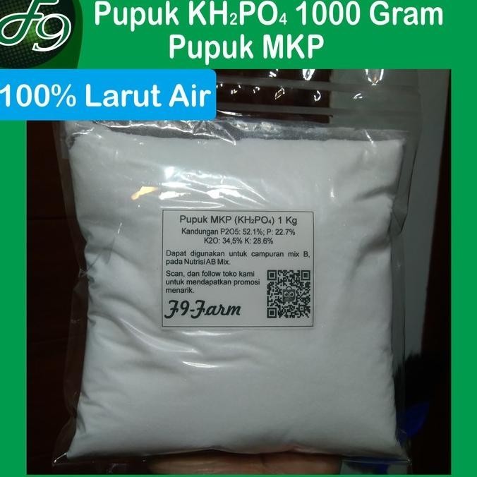 Pupuk MKP KH2PO4 Kalium Dihidrogen fosfat 1 Kg, Hortipray, Hidroponik