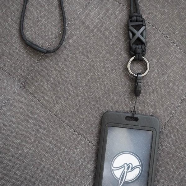 

Xo Lanyard Paracordistic Card Holder 2 Sisi Tali Id Card Nametag