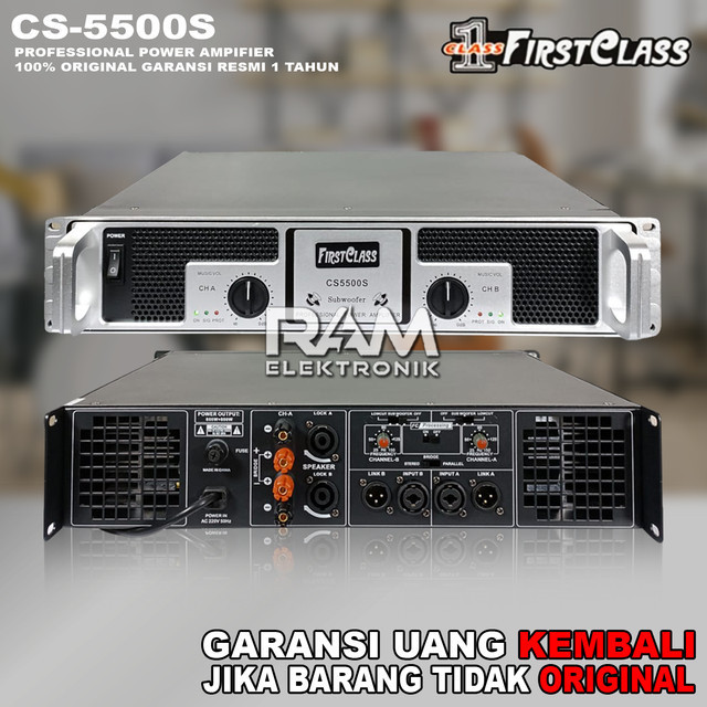 Power Amplifier FIRSTCLASS CS 5500 S | FIRST CLASS CS5500S Class AB Original