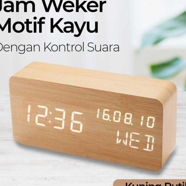 Jam Meja Ern Digital Hias Dekorasi Kamar Led Aesthetic Nimalis