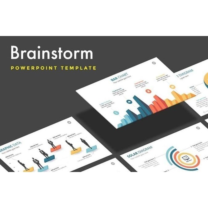 Ready Presentasi Brainstorm - Powerpoint Template Ppt Pptx