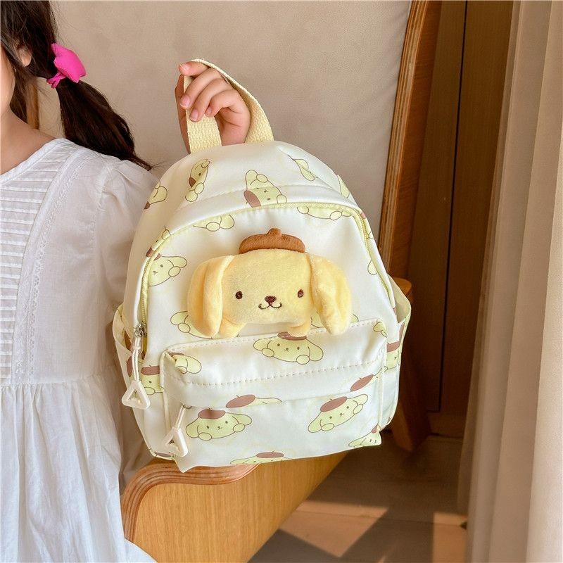Tas Punggung Kartun Baru Tas Sekolah Anak TK Pom Pom Purin Anak-anak Anjing Kayu Manis Ransel Ringan