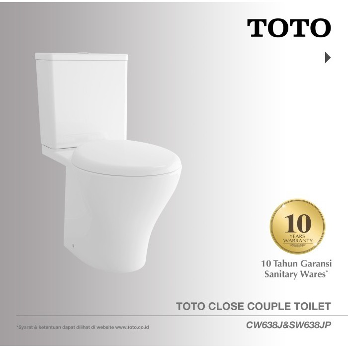 TOTO Closet CW638J/SW638JP Closet Duduk - Kloset - Kloset Duduk NICE