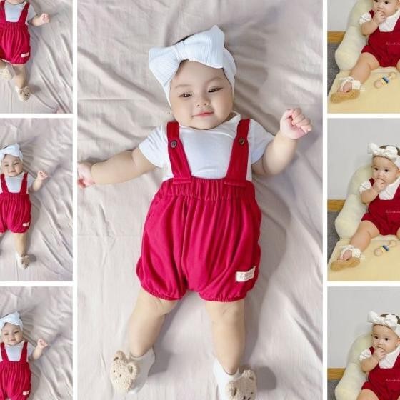Jumper Bayi Newborn Perempuan Set Bando Newborn Umur 0 Bulan - 20 Bulan / Setelan Lucu / Onset Bayi 